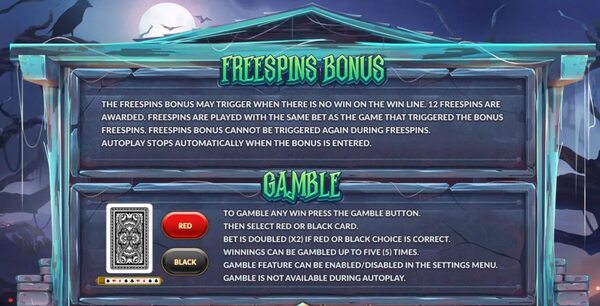Freespins Bonus & Gamble