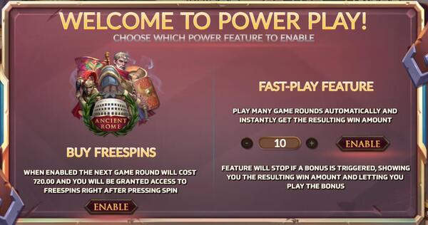 Power Play เกม Ancient Rome